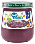 Äpple - blåbär - havremousse utan tillsatt socker från 6 månader bio 120 g - Freche Freunde