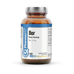 Borsyra (3 mg) glutenfritt kosttillskott 60 kapslar - PHARMOVIT (CLEAN LABEL)