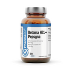 Betain + pepsin glutenfritt kosttillskott 60 kapslar - PHARMOVIT (Clean Label)