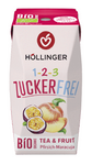 Dryck med smak av persika och passionsfrukt utan socker bio 200 ml - HOLLINGER
