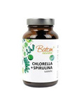 Chlorella + Spirulina ekologiskt kosttillskott 300 tabletter 120 g (400 mg) – Batom