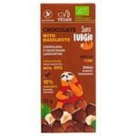 Choklad med hasselnötter Ekologisk 50 g – Super Fudgio