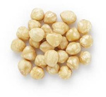 Rostade blancherade ekologiska hasselnötter (råvara) (25 kg) – Bio Planet