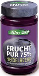 Blåbärsmousse (75% frukt) Ekologisk 250 g – Allos