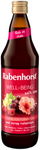 Flerfruktsjuice med järn och vitaminer C, B6, B12 750 ml – Rabenhorst