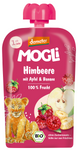 Äpple - banan - hallonmousse utan tillsatt socker från 1 år demeter bio 100 g - MOGLI
