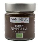 Gianduia grädde - hasselnötter och kakao bio 200 g - SAN E BUN