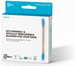 The Humble Blåa bomullspinnar i bambu, 100-pack