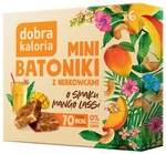 Cashew mini bars med mangolassi-smak, utan tillsatt socker (6 x 17 g) 102 g – Dobra Kaloria