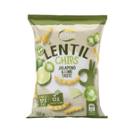 Chips av röda linser med jalapeno och lime smak 100g