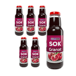 SET OM 6 x Granatäpplejuice 100% naturlig 750 ml