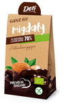 Glutenfria mandlar med mörk chokladöverdrag BIO 50 g