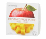 Ekologisk äpple-mango dessert 200 g – Clearspring
