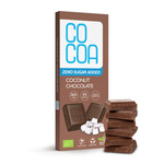 Ekologisk kokoschoklad utan tillsatt socker 40 g – Cocoa