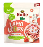 Äpple och jordgubbar Lama flingor utan tillsatt socker från 1 år bio 125 g - Holle