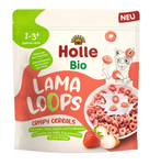 Holle Ekologiska Cerealieringar äppel & jordgubb Lama, utan tillsatt socker, från 1 år, 125 g