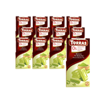 SET OM 12 x Vit choklad med matcha-te utan tillsatt socker glutenfri 75 g - Torras
