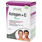 Kollagen + C-vitamin kosttillskott 60 tabletter - Physalis