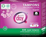 Tamponger i 100% ekologisk bomull - Super 18 st.