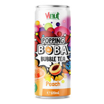 Popping Boba Bubble Tea med persikojuice 320 ml – Vinut