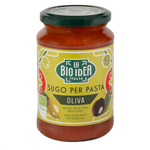 Ekologisk tomatsås med oliver 340 g – LA BIO IDEA