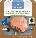 Bonito tonfisk msc fair trade filéer i BIO extra jungfruolja 160 g (120 g) - Followfood