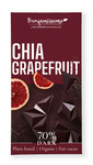 Mörk choklad chia – grapefrukt glutenfri Ekologisk 60 g – Benjamissimo