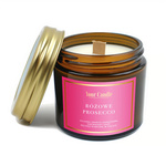 Sojadoftljus med träveke rosa prosecco 120ml - Your Candle