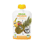 Glutenfri äpple - banan - ananas - kokosmousse från 6 månader BIO 100 g - Freche Freunde