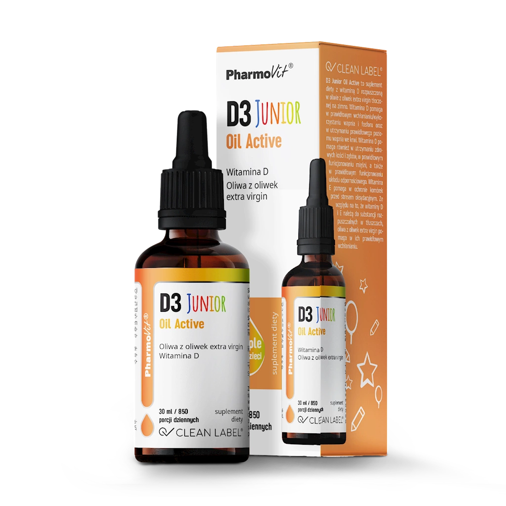 Vitamin D3 Junior för barn Drops 20 Mcg (800 Iu) Glutenfri 30 ml