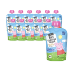 SET OM 12 x Äppel- och päronpuré med havre BIO 100 g Peppa Pig - PURE&FUN