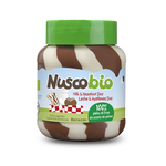 Jordnöt-kakao-mejeri duo cream bio 400 g - NUSCOBIO