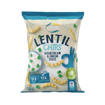 Chips av röda linser med grädde och lök 100 g