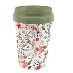 PLA blommor och fåglar 350 ml resemugg i plast - Chic-Mic-Mic