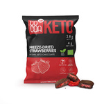 Jordgubbar i mörk choklad utan tillsatt socker keto bio 40 g - Kakao