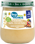 Äppel-, havre- och kanelmousse utan tillsatt socker från 8 månader bio 120 g - Freche Freunde