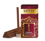 Indiska rökelsepinnar av sandelträ (10 st.) 20 g - Sattva (Ayurveda)