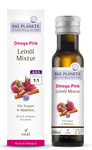 Omega pink - blandning med linfröolja (hallon, kanel, gurkmeja) Ekologisk 100 ml – Bio Planete