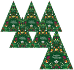 SET OM 6 x BIO pyramid adventskalender (Green Trangular - 13 smaker av te) (25 x 2 g) 50 g English Tea Shop Organic