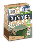 Mikrovågspopcorn med salt, ekologisk glutenfri (3 x 90 g) 270 g – Natais