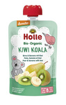 Puré i klämpåse Kiwi Koala (päron, banan, kiwi) utan tillsatt socker, från 8 månader, Demeter BIO, 100 g – Holle