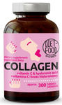 Kollagen med hyaluronsyra och C-vitamin kosttillskott 300 tabletter - Diet-food
