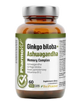 Ginkgo biloba + Ashwagandha Minneskomplex kosttillskott 60 kapslar – Pharmovit