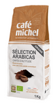 Arabica 100% urval rättvisemärkta kaffebönor bio 1 kg - CAFE MICHEL