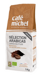 Hela kaffebönor Arabica 100% utvalda Fairtrade ekologisk 1 kg – Cafe Michel