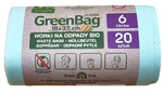 Greenbag Froggy komposterbara och biologiskt nedbrytbara avfallspåsar för bio- och blandat avfall 6 L 20 st