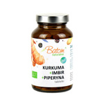 Gurkmeja + ingefära + piperin biologiskt kosttillskott 240 tabletter 120 g - BATOM