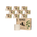 SET OM 10 x Bambustoalettpapper 6 rullar