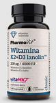 Vitamin K2 + D3 glutenfritt kosttillskott 60 kapslar - Pharmovit (Classic)