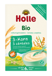 Fullkornsgröt 3 Spannmål Utan Tillsatt Socker Glutenfri Från 6 Månader BIO 250 g - Holle